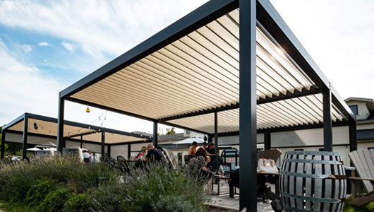 Pergola aluminiu acoperis 