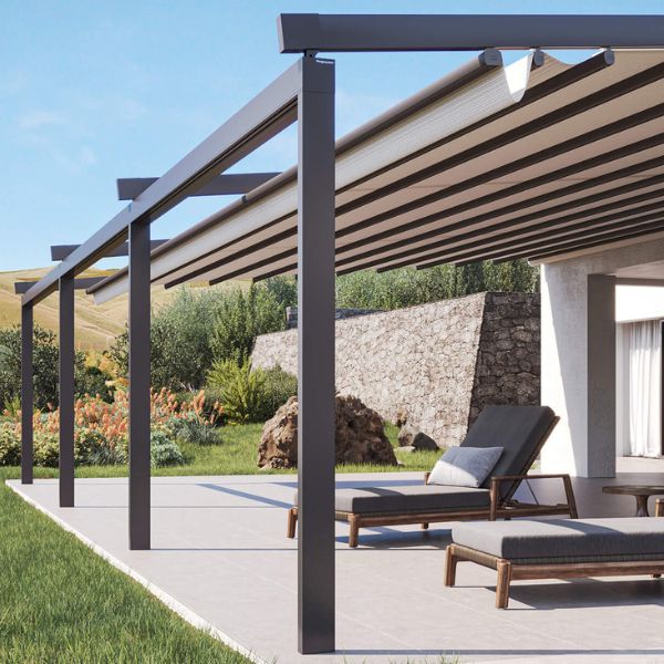 Pergola cu membrana textila 